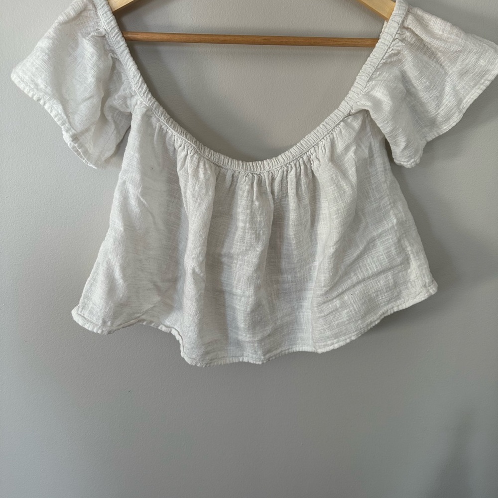 Women's White Off-Shoulder Top
